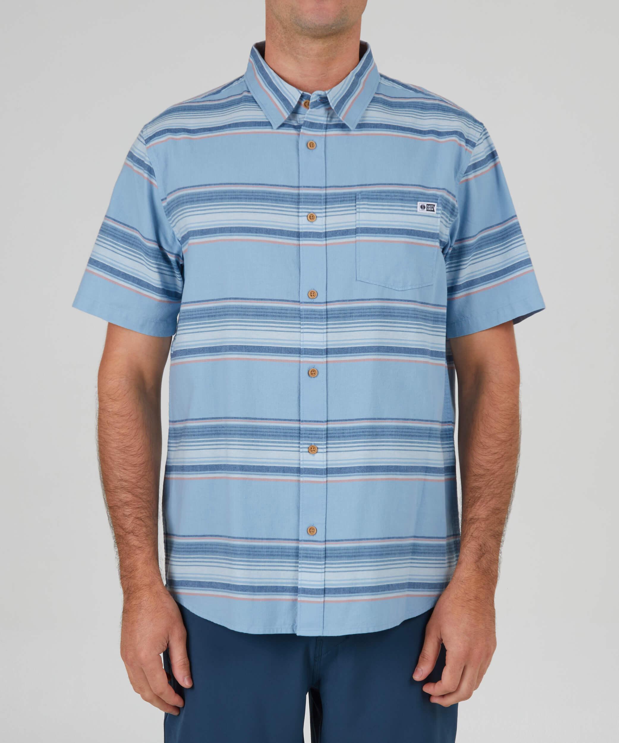 Cortes S/S Woven - Marine Blue Product Image