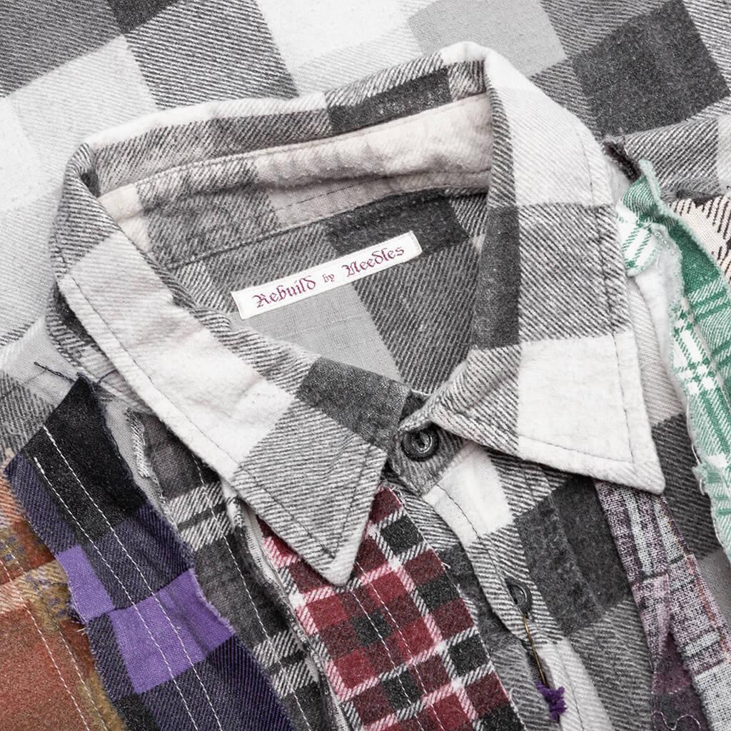 Flannel Shirt Ribbon Wide Reflection Shirt - Assorted Male Product Image