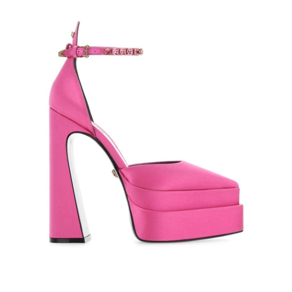 VERSACE Aevitas Pointy Platform Pumps In Pink Product Image