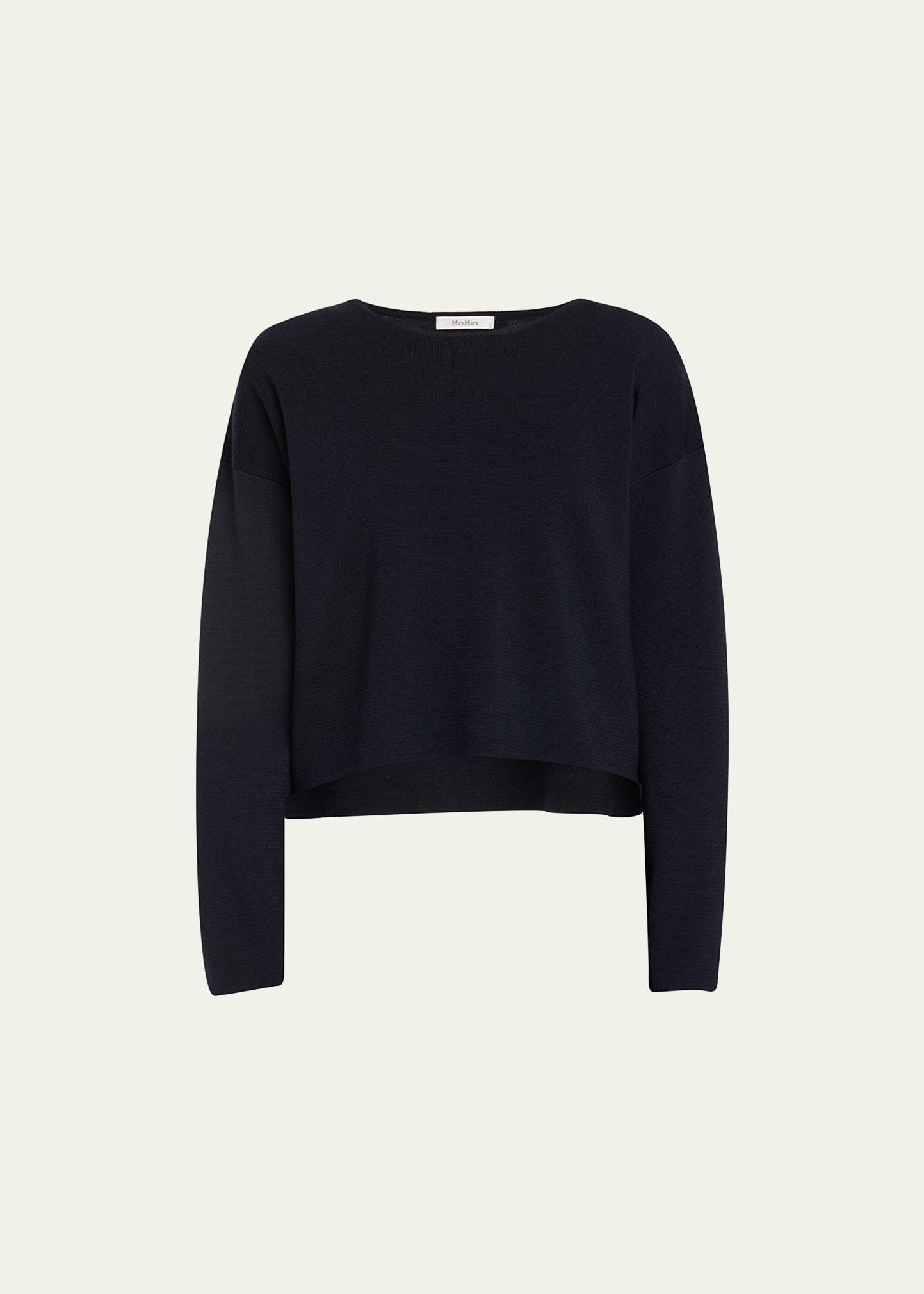 Max Mara Angelo High-Low Virgin Wool Sweater Product Image