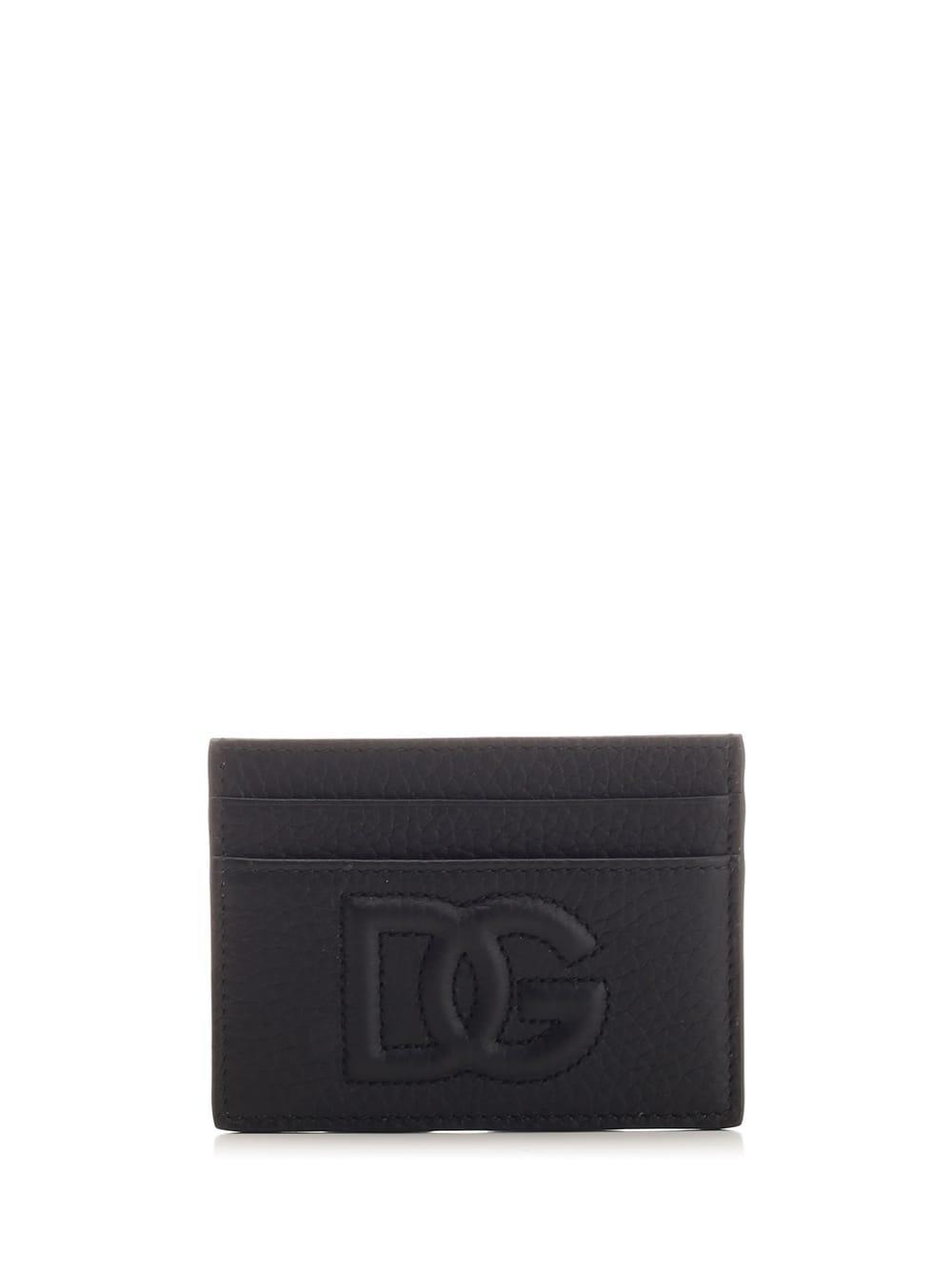 Dg Logo Card Holder In Black Product Image