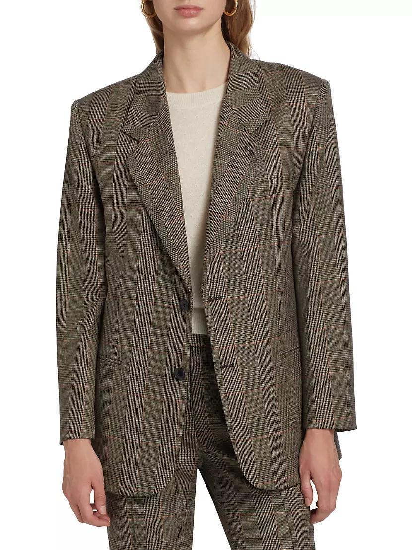 Grandfather Glen-Check Single-Breasted Blazer Product Image