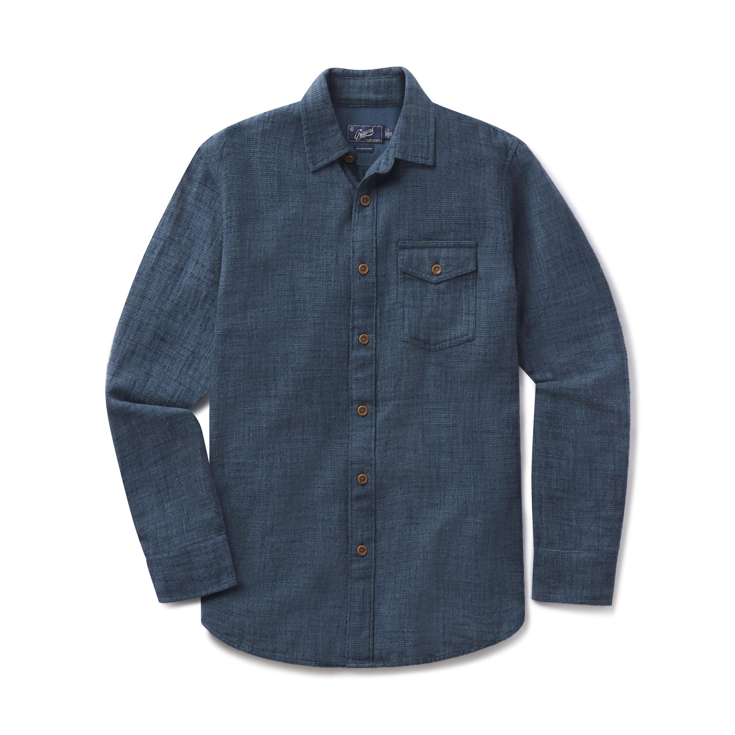 Linear Slub Twill Shirt - Deep Teal Product Image