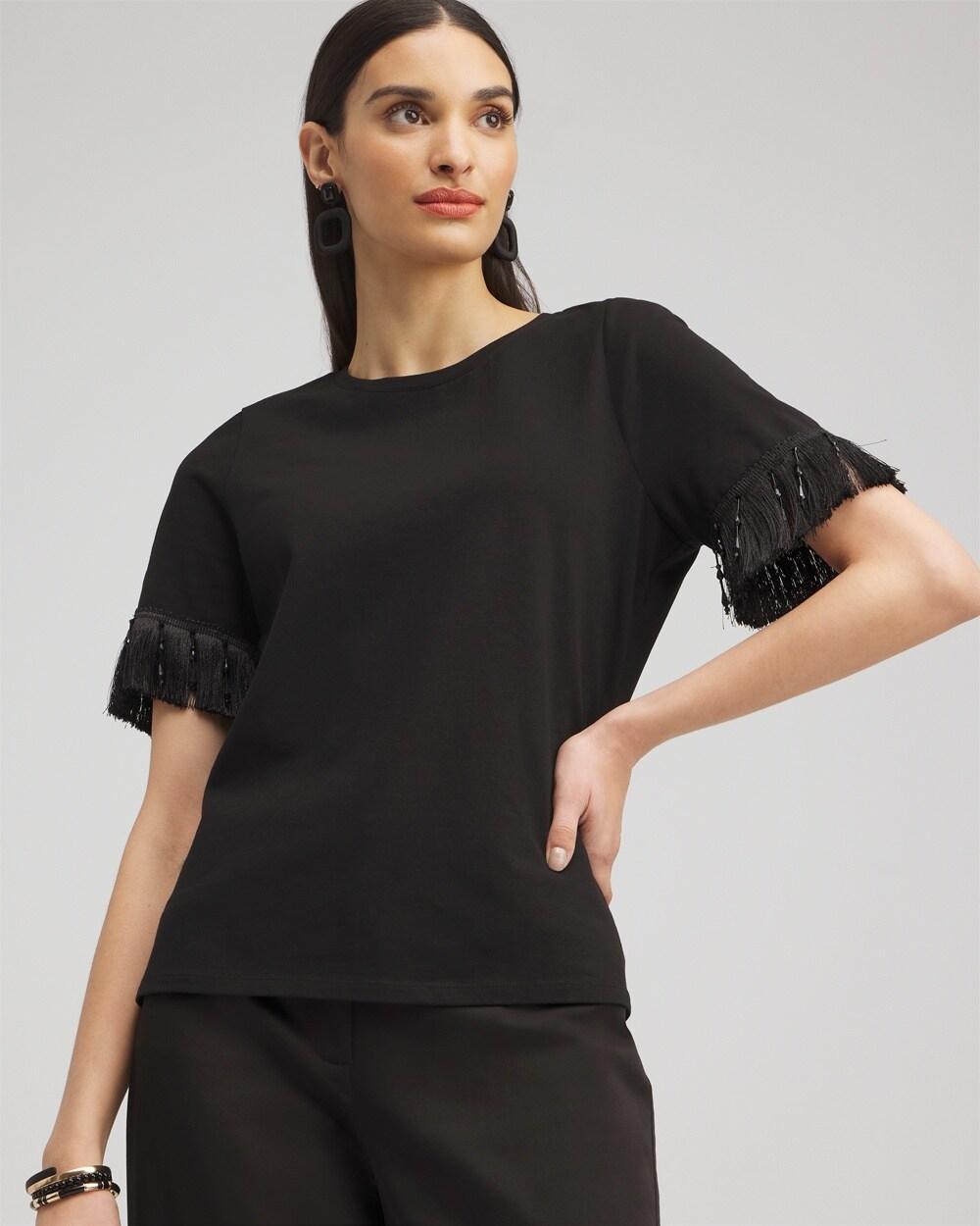 Women's Fringe Trim Top product image