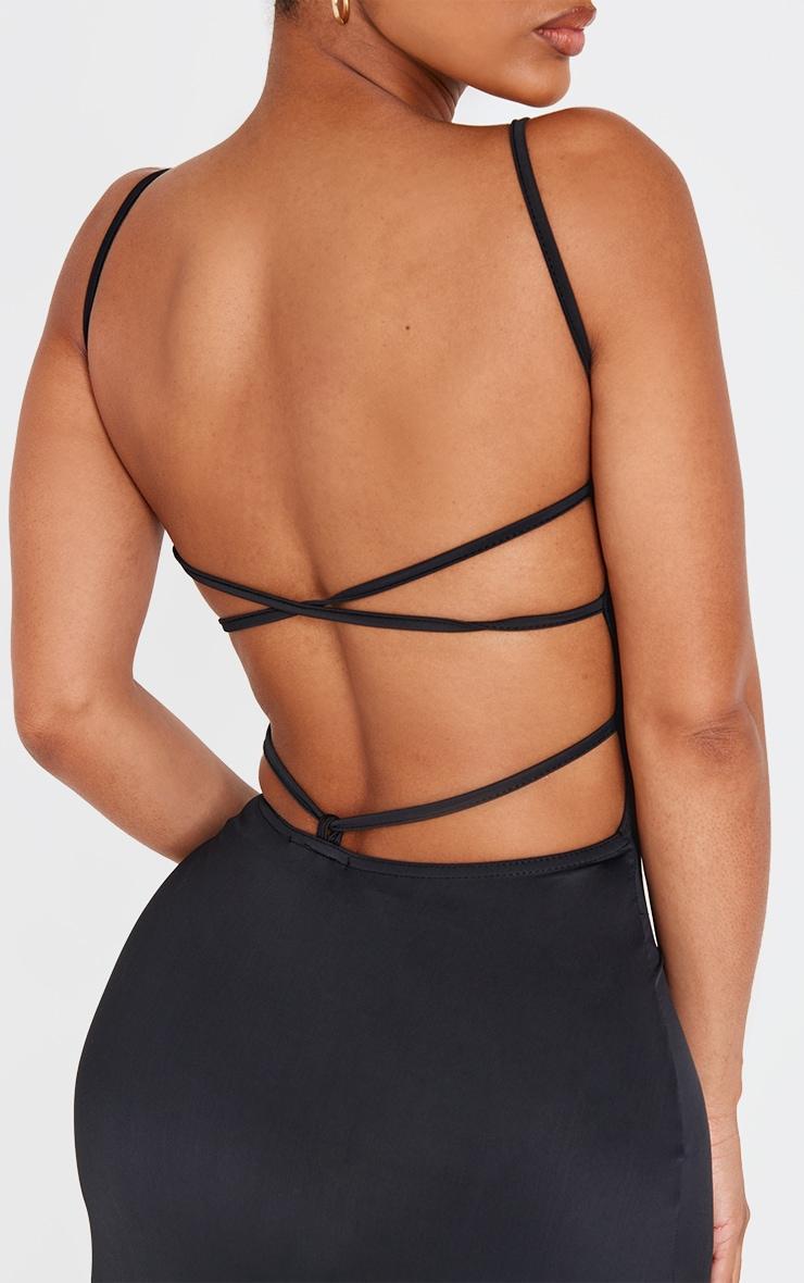 Shape Black Sculpt Strappy Back Detail Maxi Dress Product Image