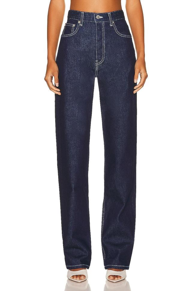 EB Denim High Rise Straight in Blue Product Image