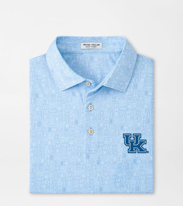 Peter Millar Mens Kentucky Out of Bounds Performance Jersey Polo | Color: Cottage Blue | Size: S | UK Product Image