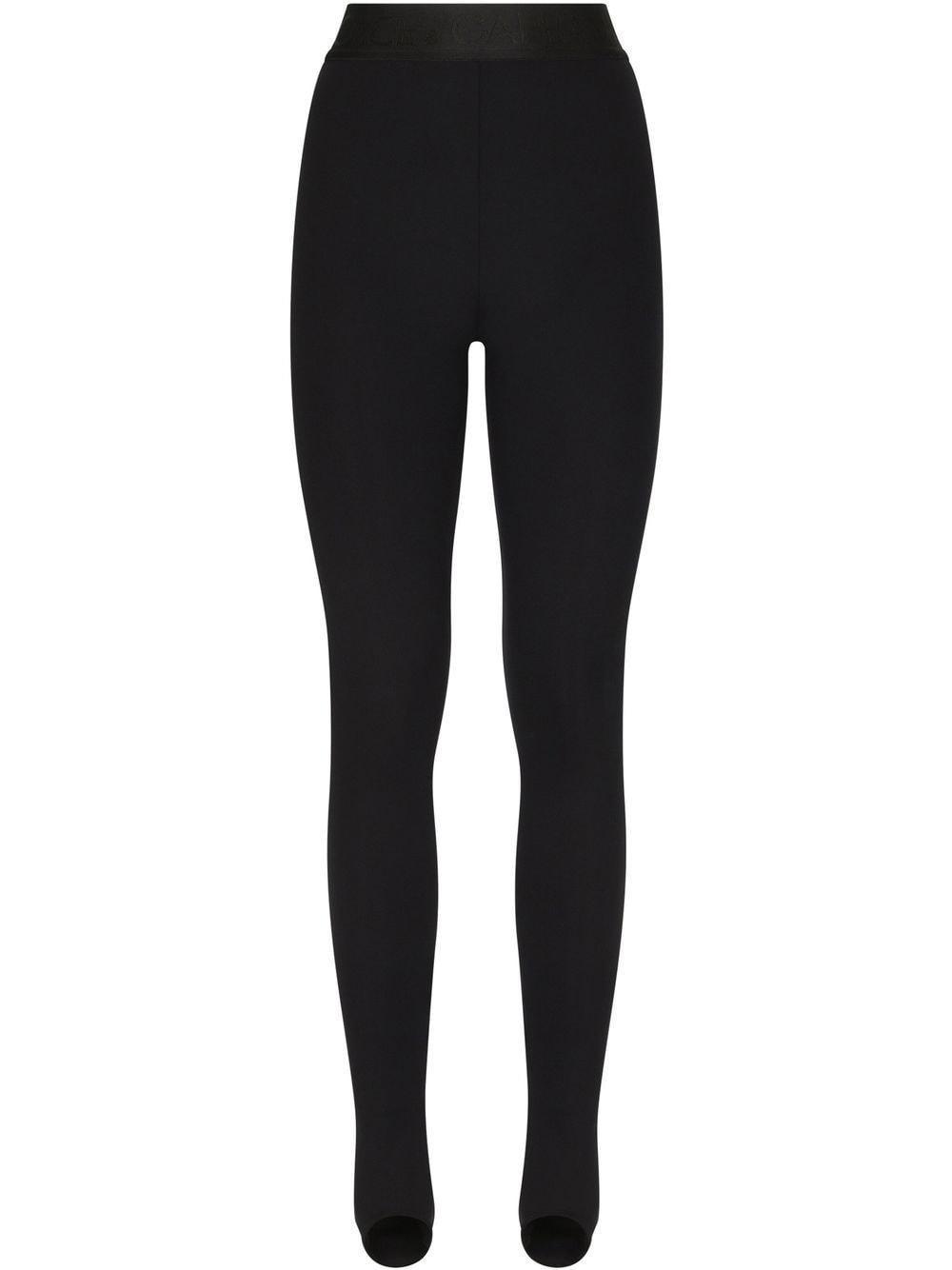 Technical Jersey Leggings With Branded Elastic In Black Product Image