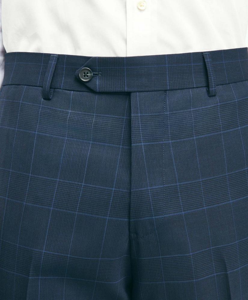 Brooks Brothers Explorer Collection Slim Fit Wool Checked Suit Pants Product Image