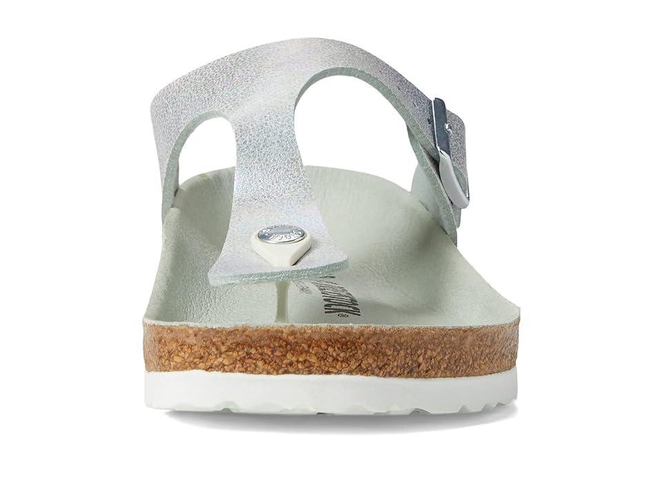 Birkenstock Gizeh Vegan (Iridescent Matcha Microfiber) Women's Shoes Product Image