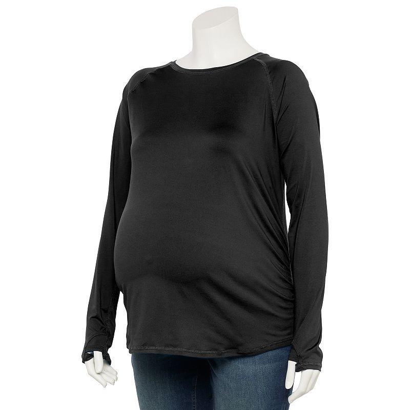 Maternity Tek Gear Dry Tek Long Sleeve Tee, Womens Product Image