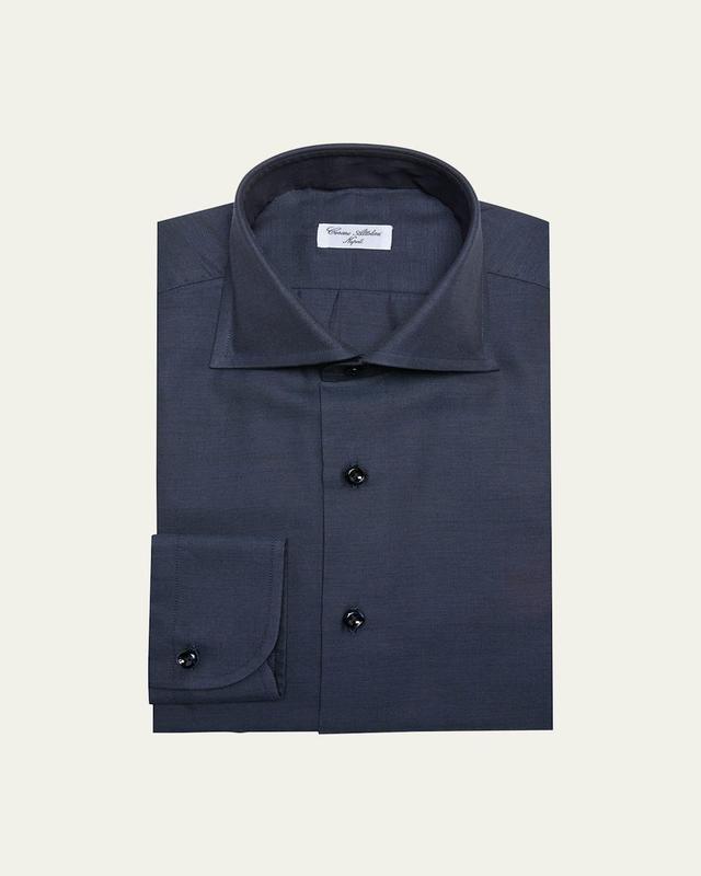 Mens Cotton-Cashmere Dress Shirt Product Image