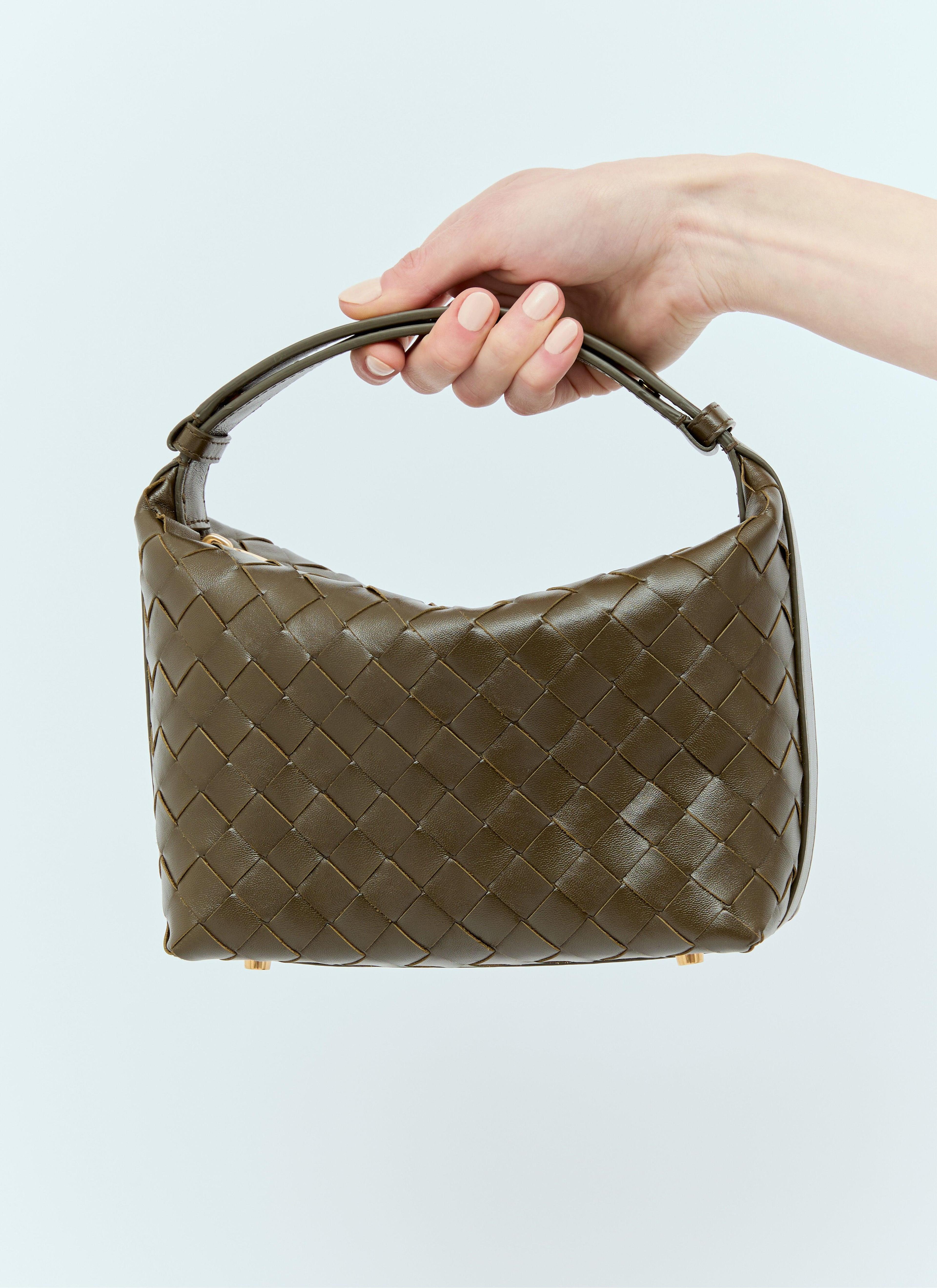 Mini Wallace Intrecciato Leather Shoulder Bag In Brown Product Image