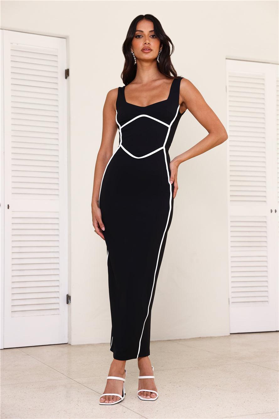 All For Fashion Maxi Dress Black Product Image