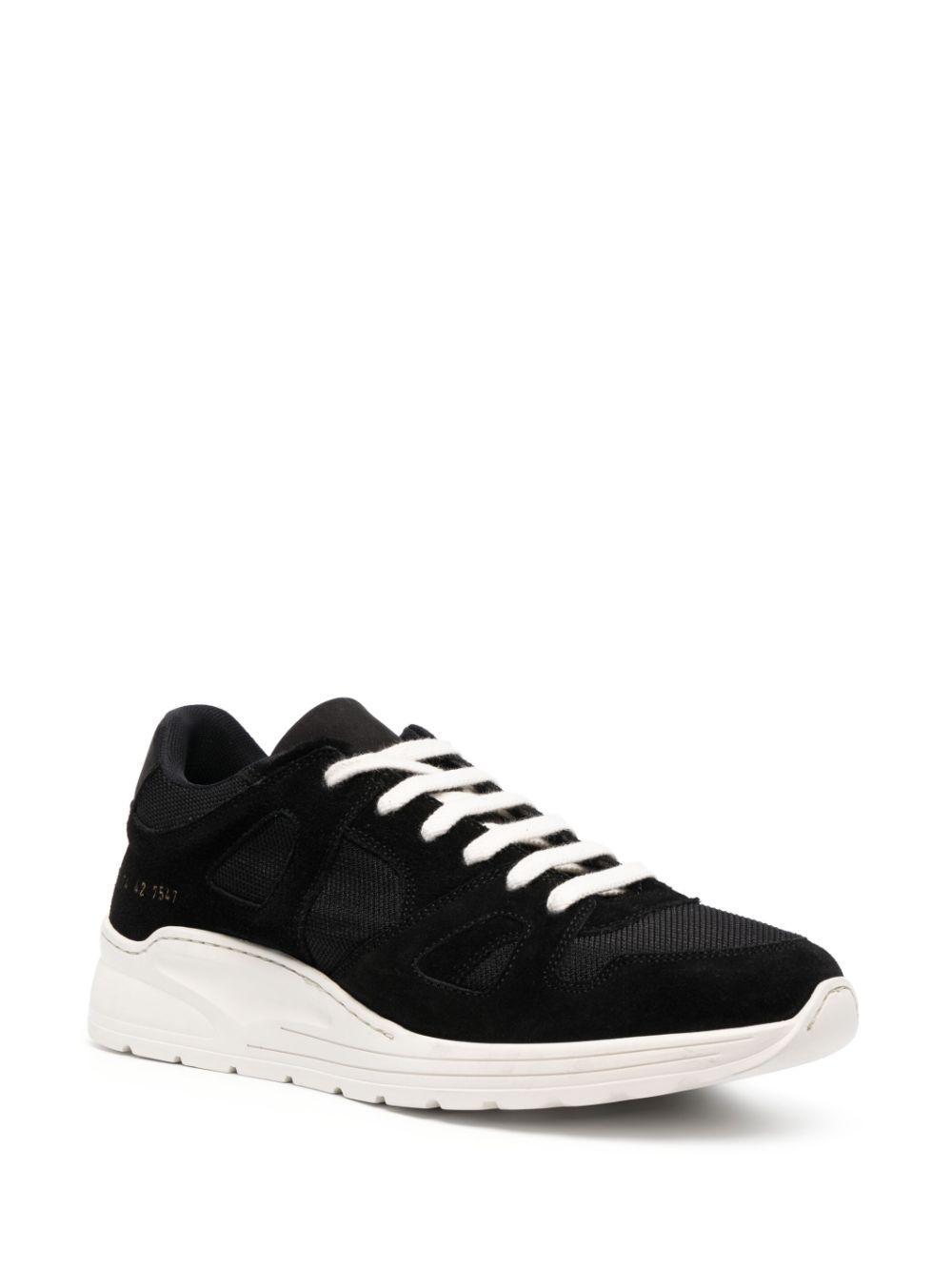 COMMON PROJECTS Black Cross Trainer Sneakers Product Image