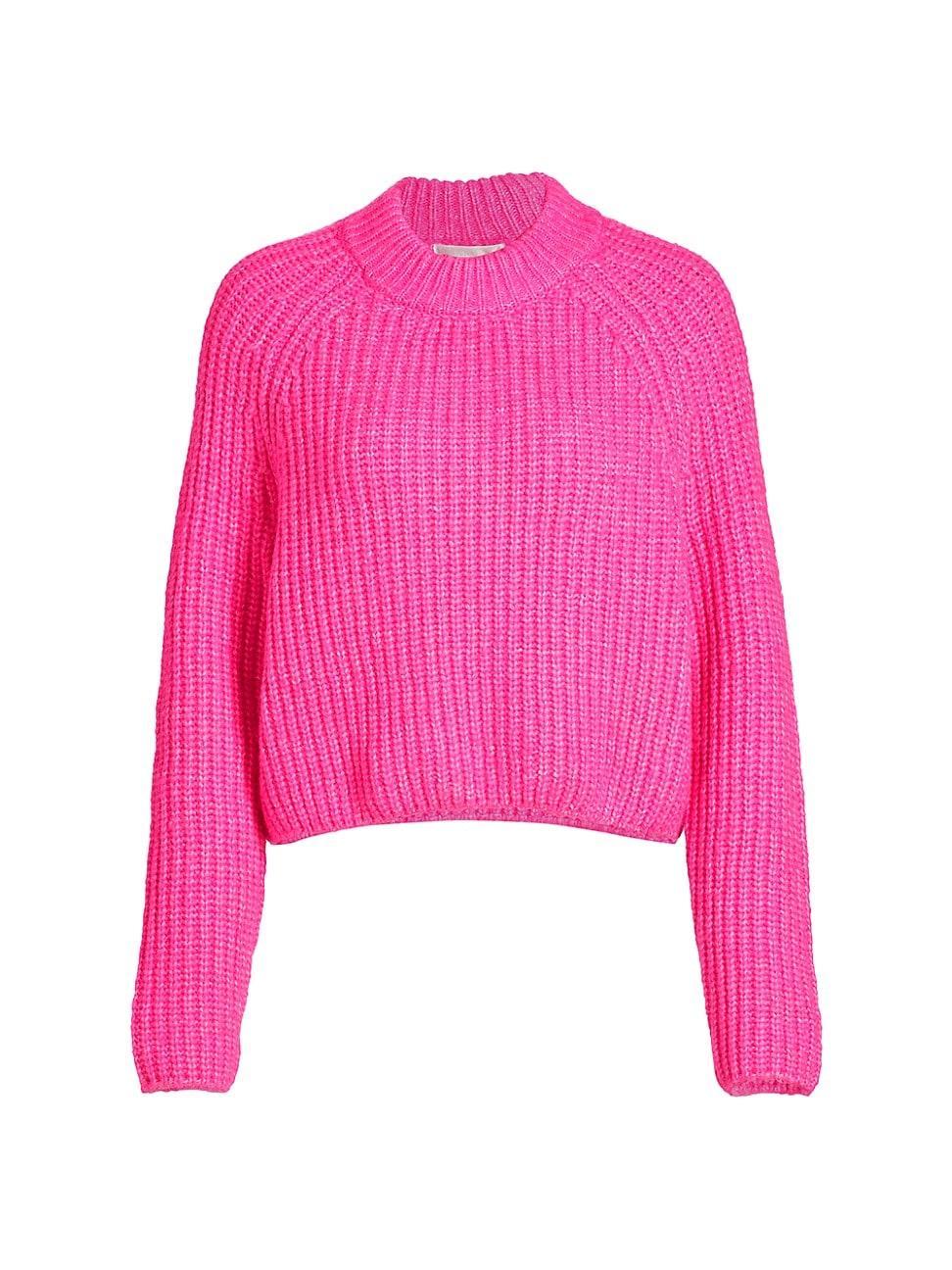 Womens Shaker-Stitch Sweater Product Image