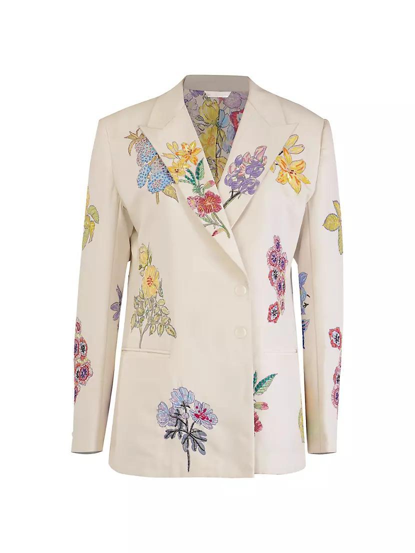 Embellished Floral Blazer Product Image