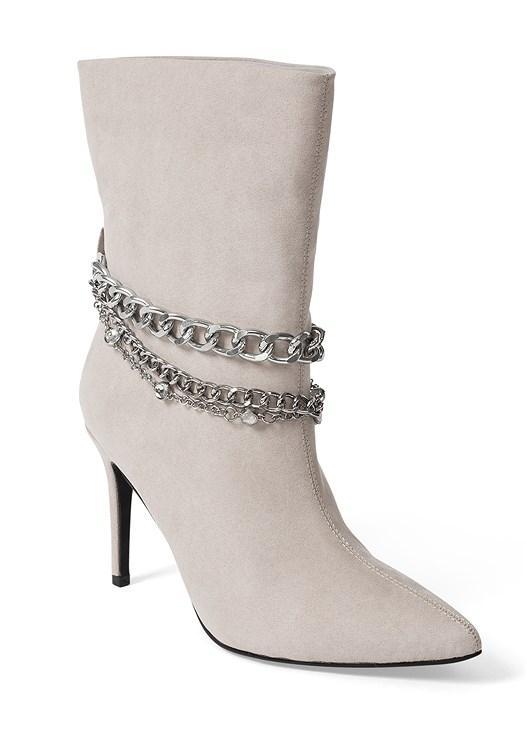 High Heel Chain Booties Product Image