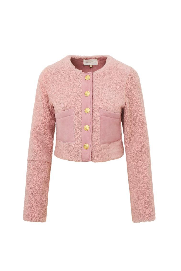 Lully Faux Shearling Jacket - ROSE DUST Product Image