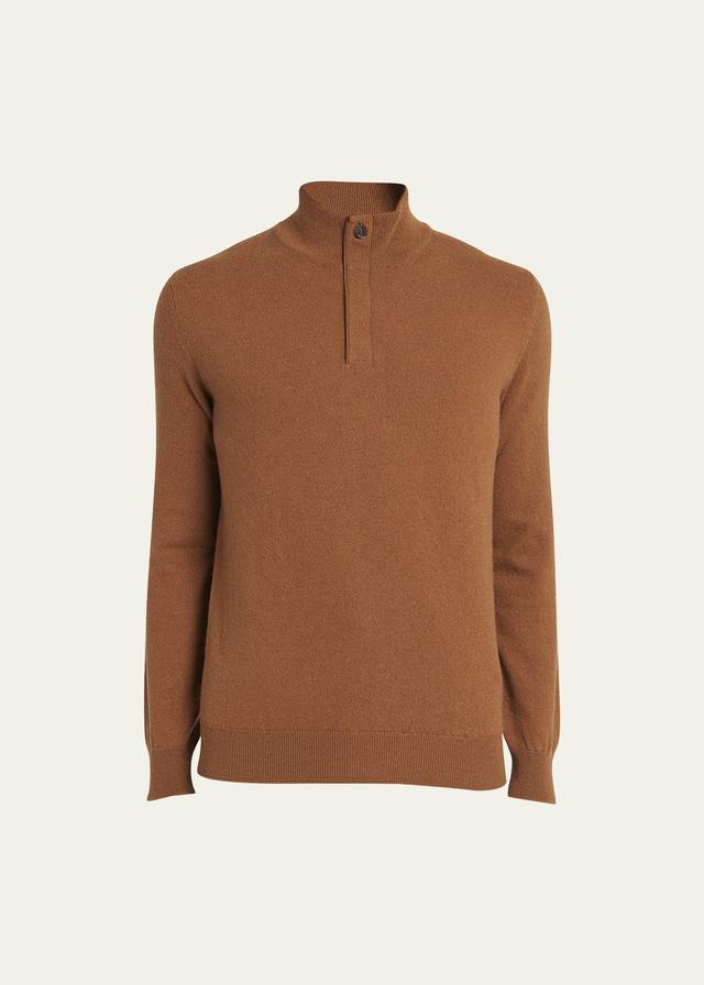 Mens Quarter-Zip Cashmere Sweater Product Image