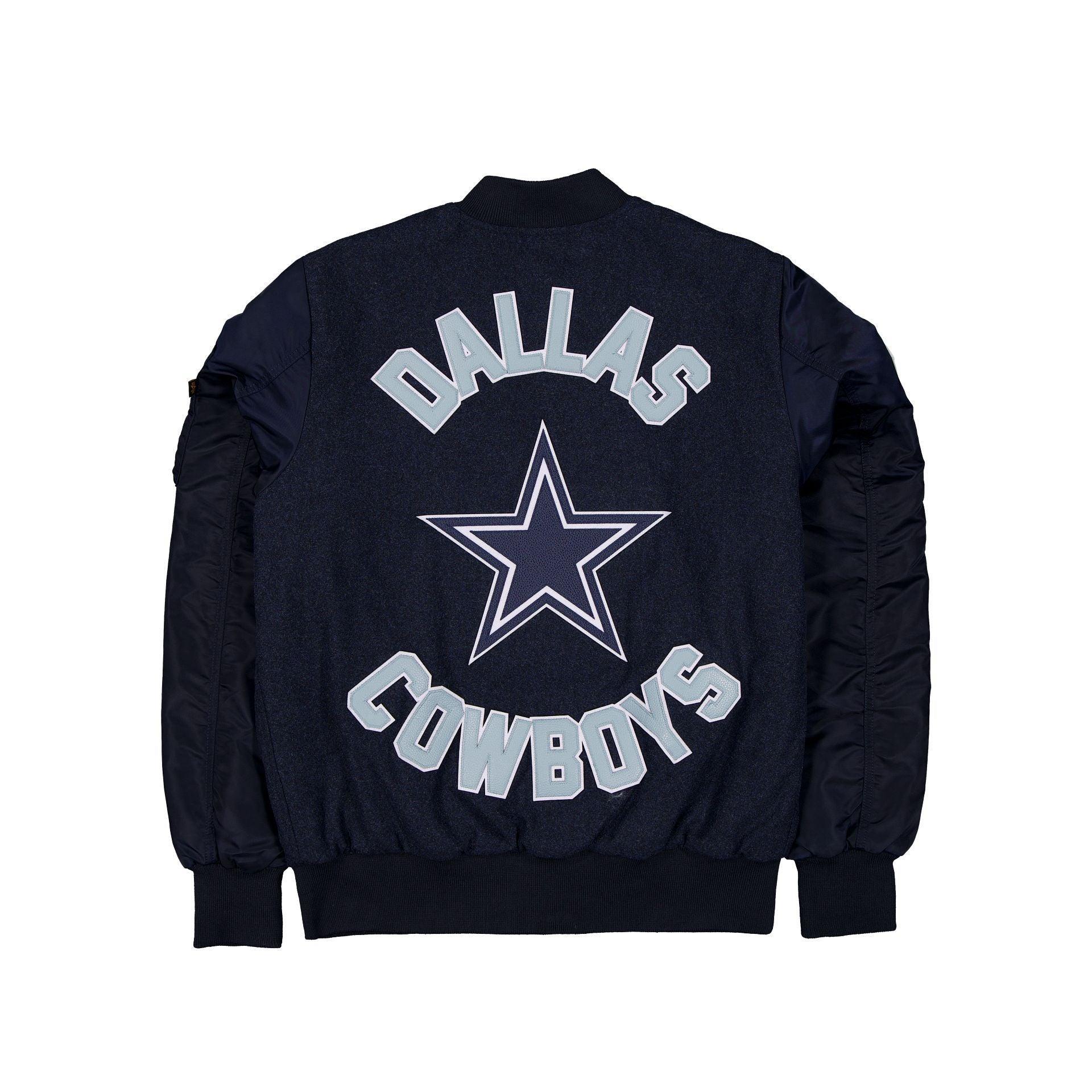 Alpha Industries x Dallas Cowboys MA-1 Wool Varsity Jacket Male Product Image