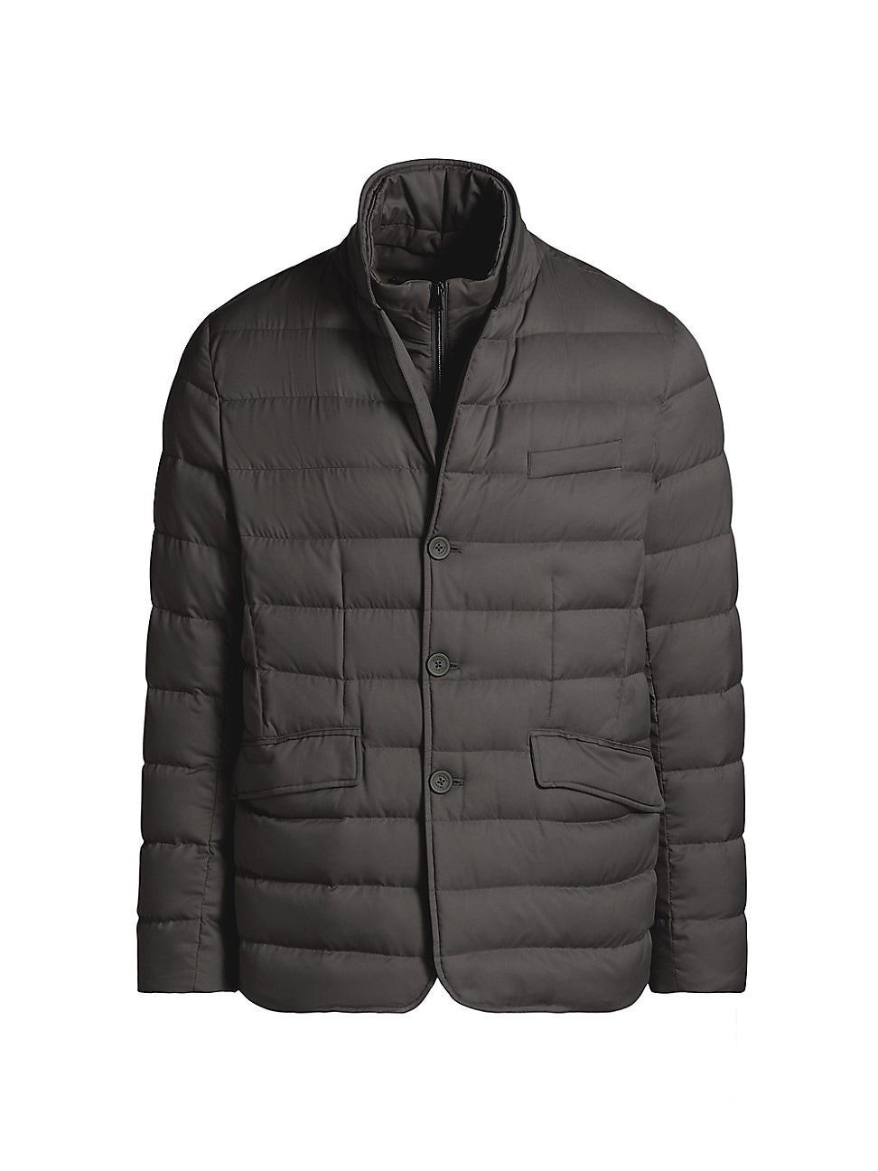 Mens Quilted Water-Resistant Down Blazer product image