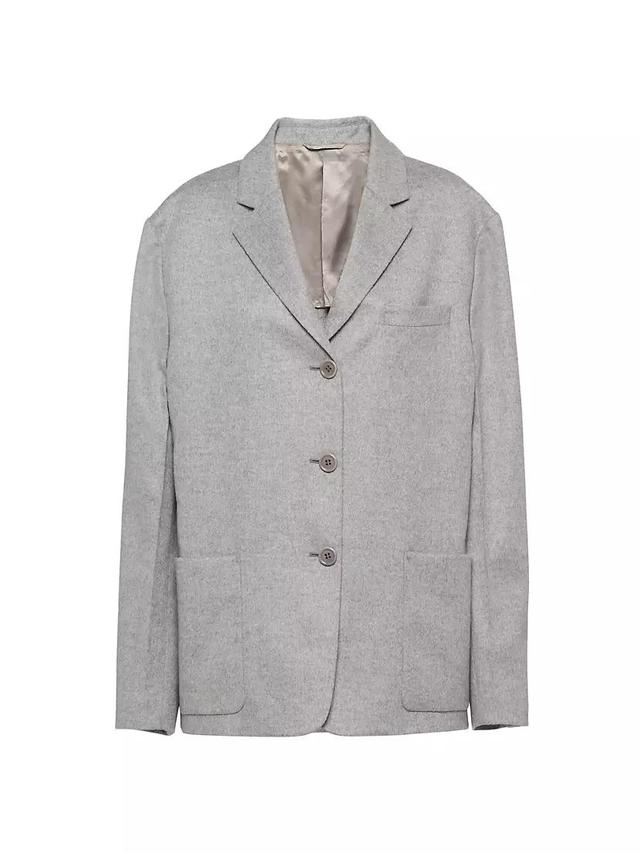 Single Breasted Cashmere Jacket Product Image