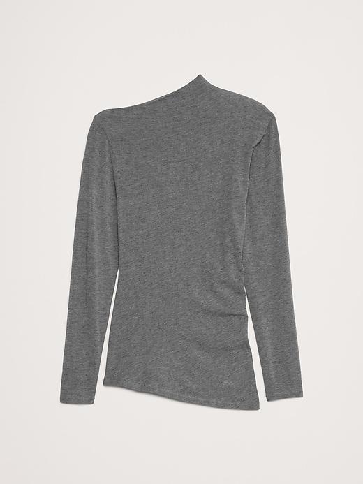 Luxe Wool-Blend Asymmetrical Top Product Image