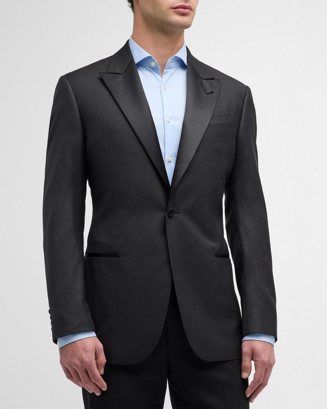 Mens Diagonal Jacquard Dinner Jacket Product Image