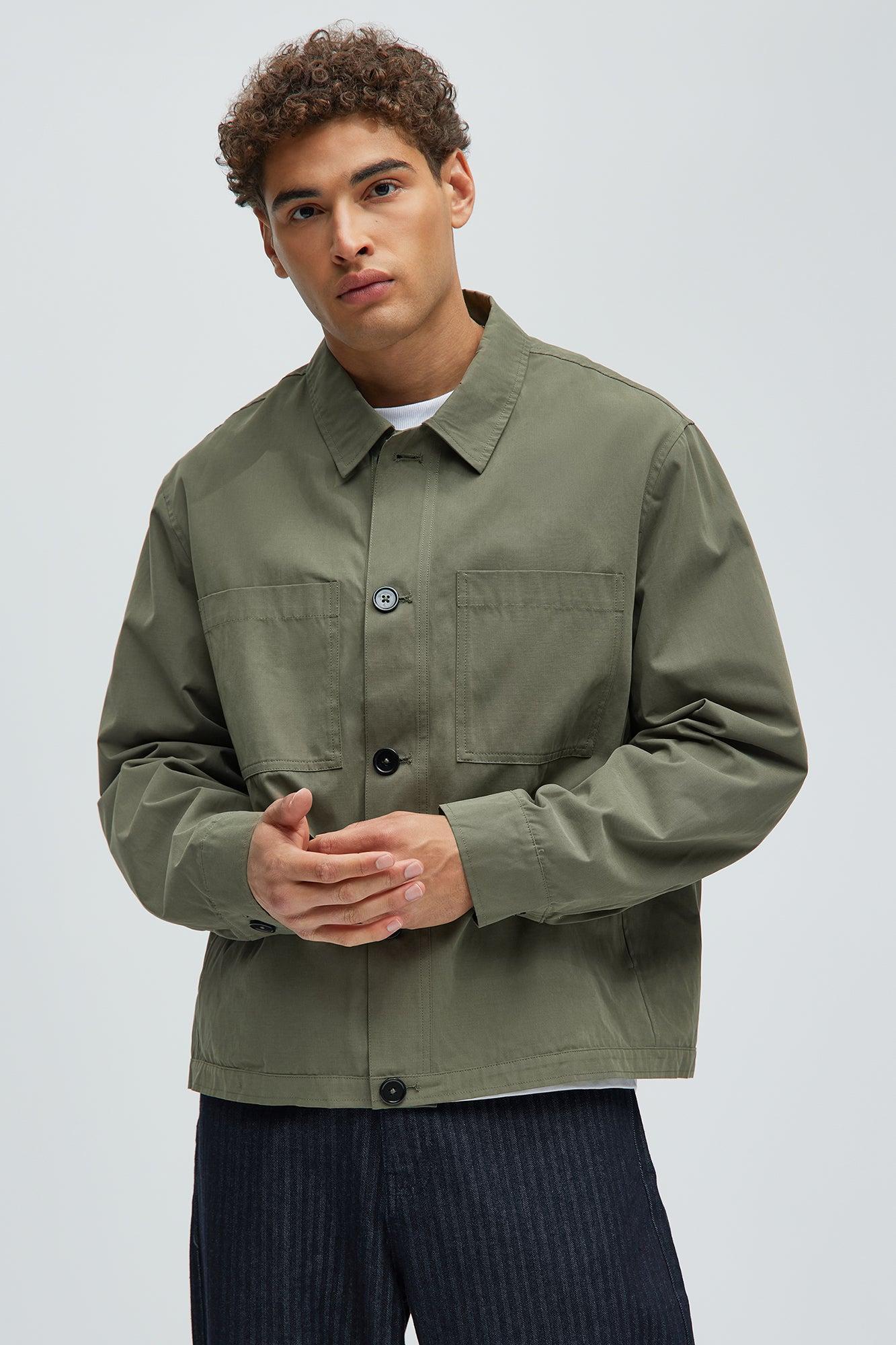 Don't Start Work Jacket - Olive Product Image