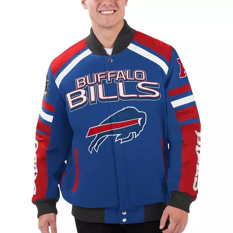 Mens G-iii Sports by Carl Banks Royal Buffalo Bills Power Forward Racing Full-Snap Jacket Product Image