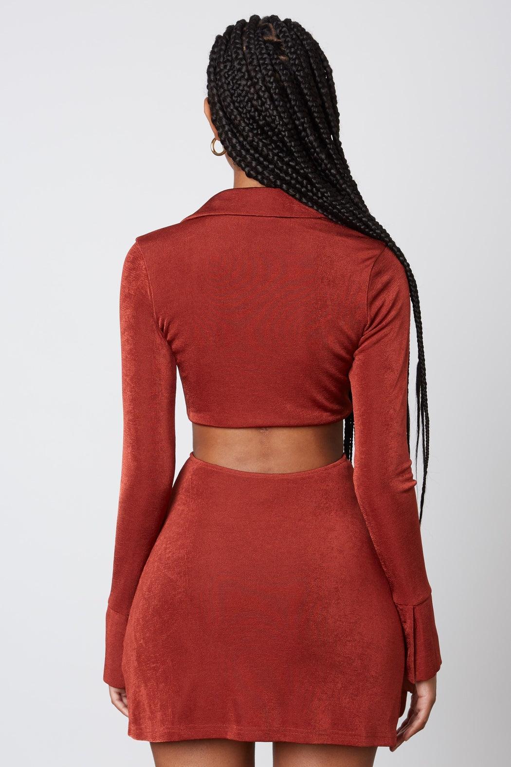 Rosewood Cutout Dress Product Image