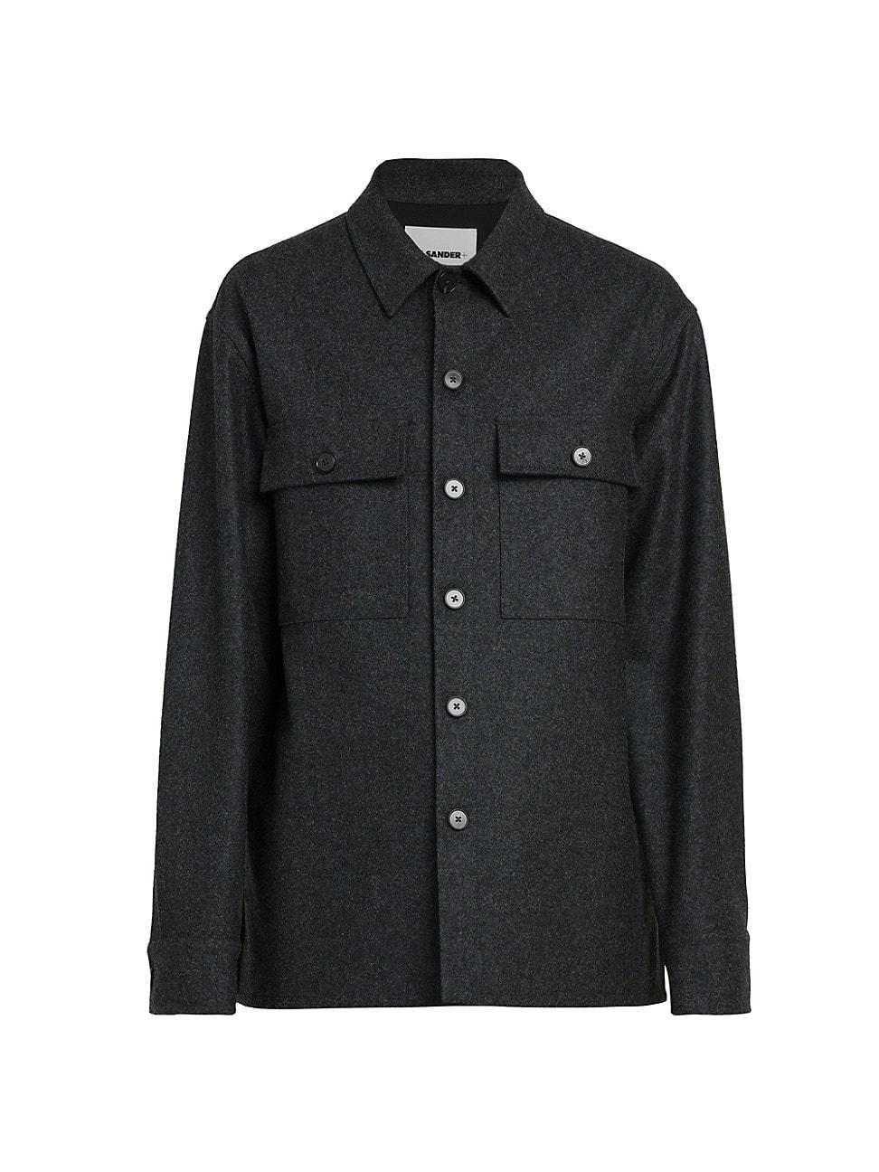 Mens Wool Flannel Overshirt Product Image