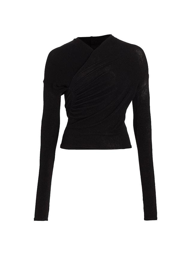 Ruched Long-Sleeve Top Product Image