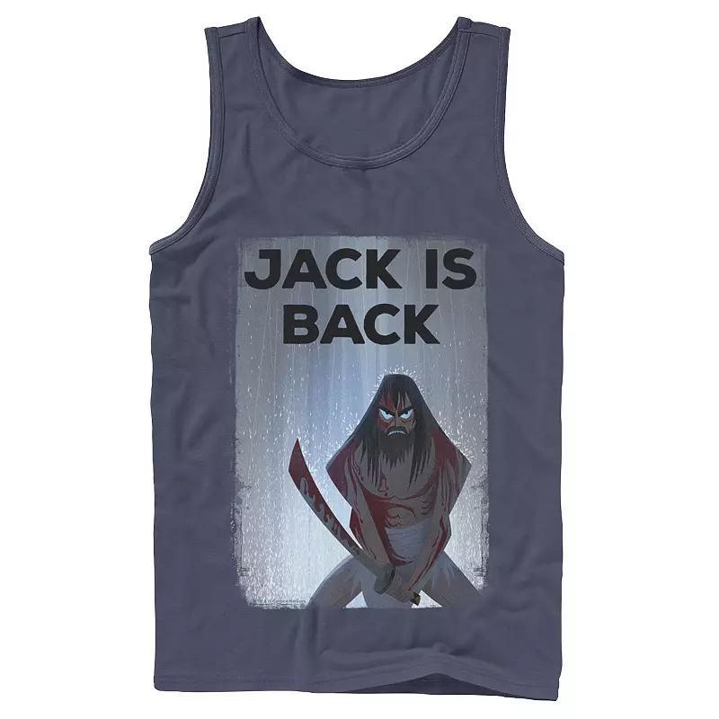 Mens Cartoon Network Samurai Jack The Jack Is Back Rainwaters Tank Top Blue Product Image