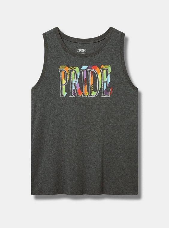 Pride Fit Vintage Embroidered Slub Tank Product Image