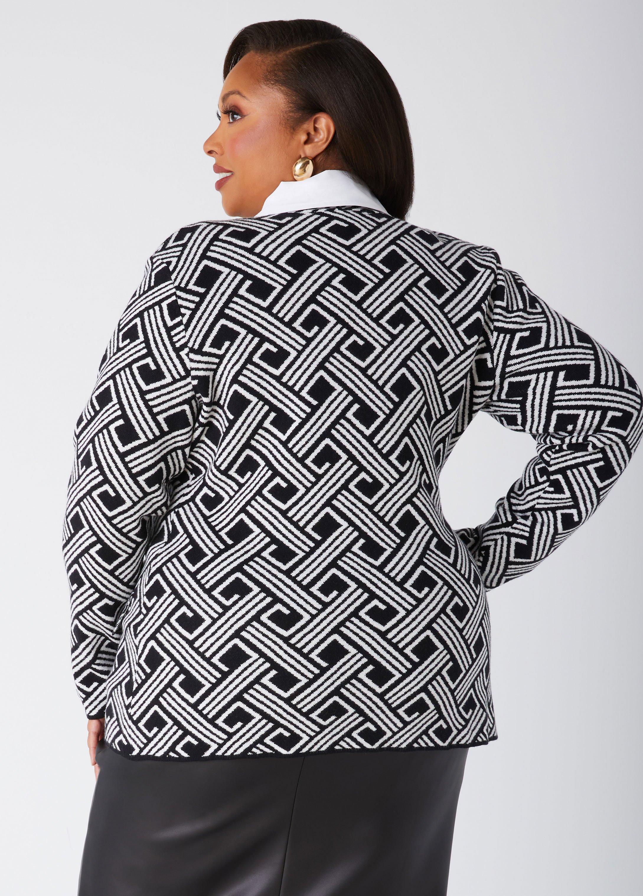 Double Breasted Jacquard Blazer Product Image