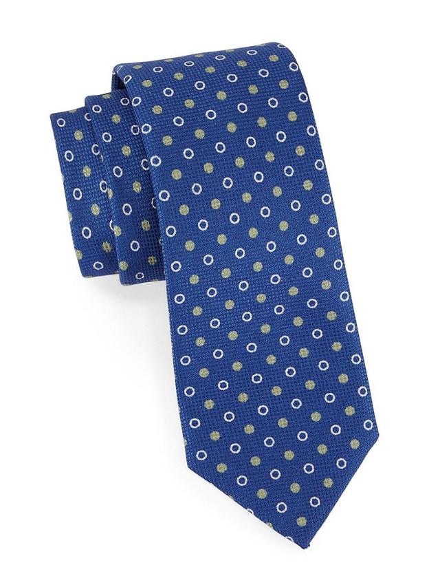 Mens Contrast Dot Cotton & Silk Tie Product Image