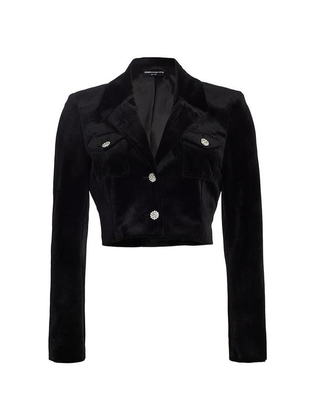 Womens Genesis Velvet Blazer Product Image