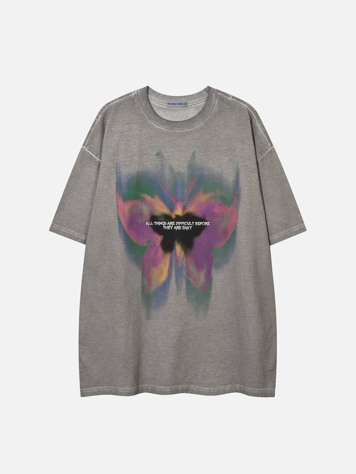 Aelfric Eden Blurring Butterfly Washed Tee Product Image