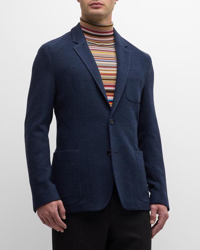 Mens Wool Boucle Two-Button Sport Jacket Product Image