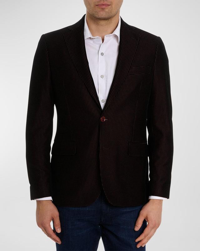 Mens Chianti Houndstooth Velvet Sport Coat Product Image