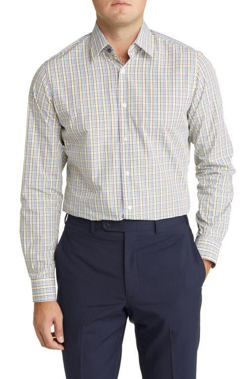 Duchamp Mens Tailored Fit Check Dress Shirt Product Image