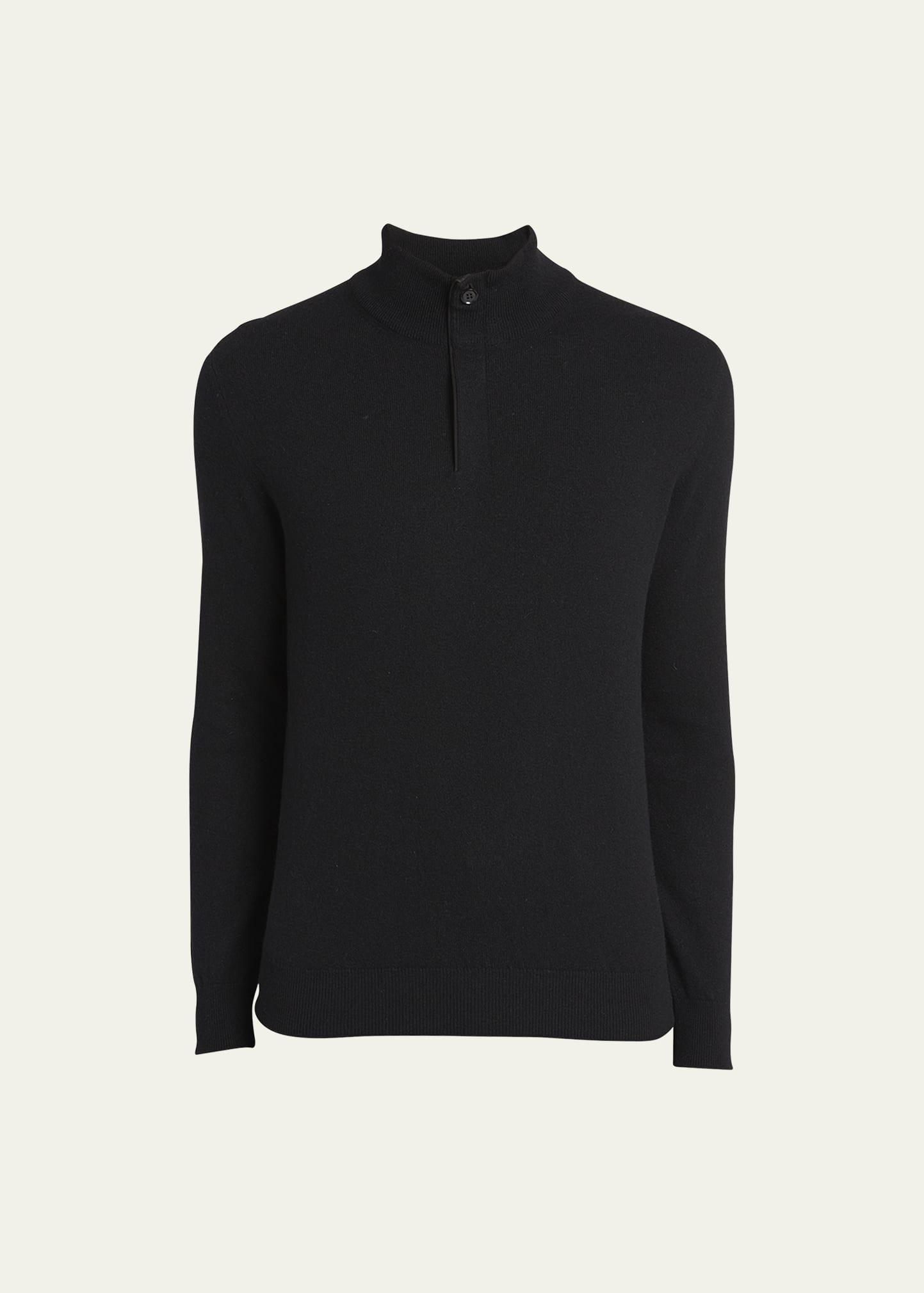 Mens Cashmere Quarter-Zip Sweater Product Image