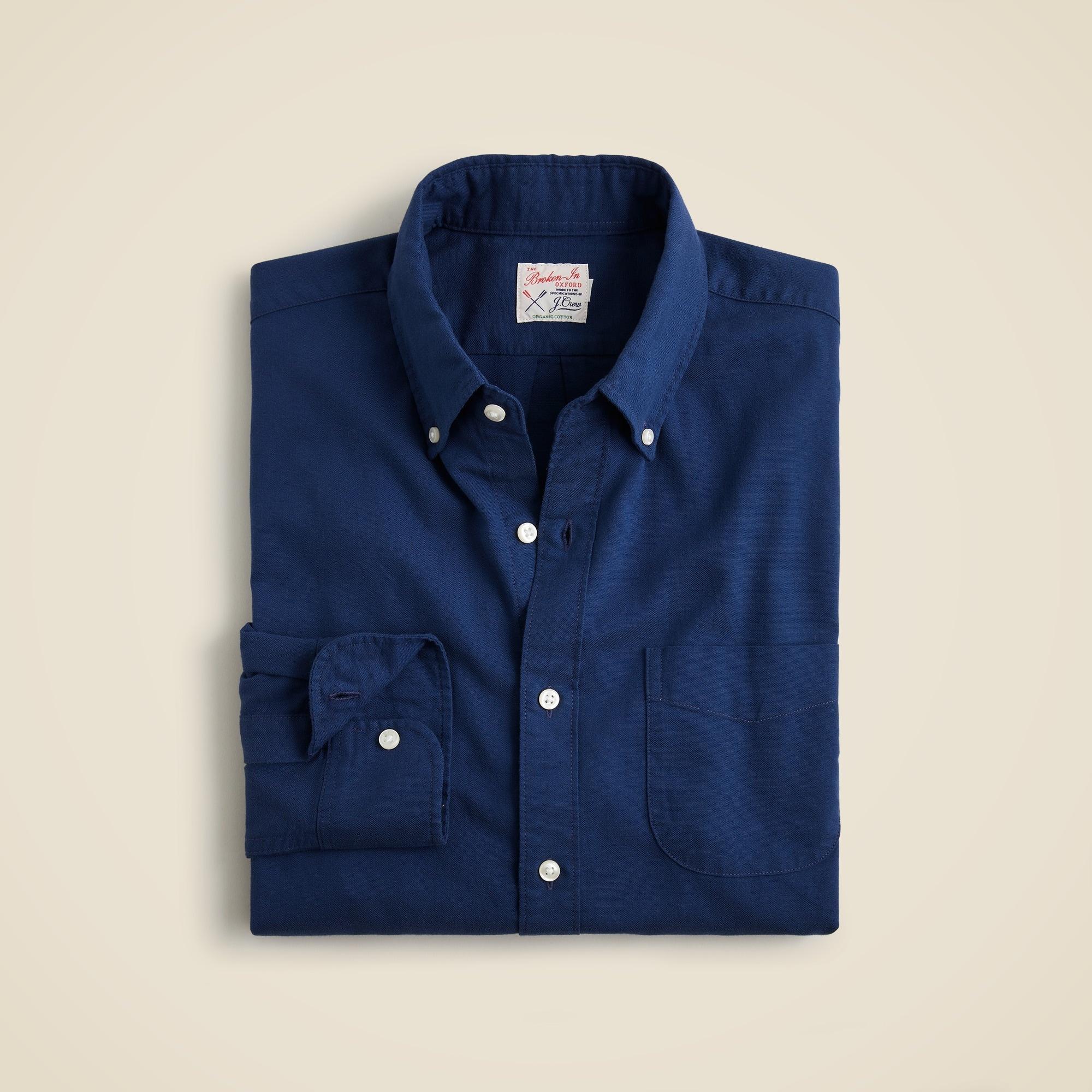 Broken-in organic cotton oxford shirt Product Image