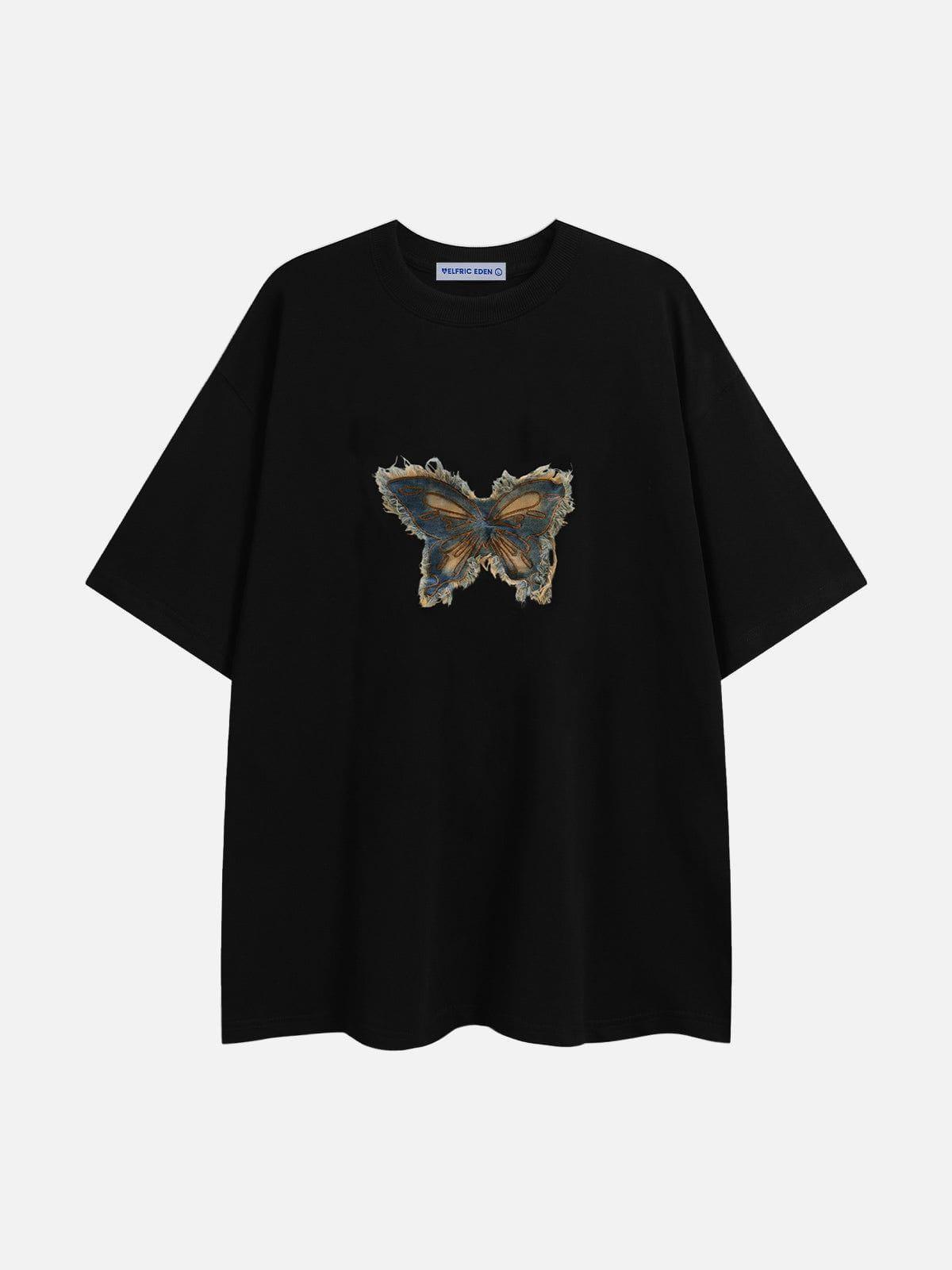 Aelfric Eden Applique Embroidery Butterfly Tee Product Image