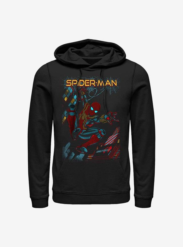 Marvel Spider-Man Slinging Cover Hoodie Product Image