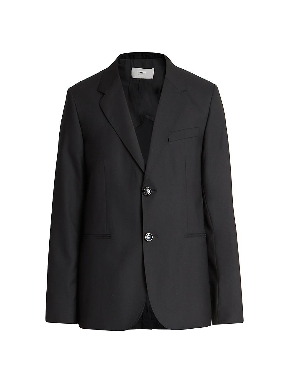 Mens Two-Button Wool Jacket Product Image