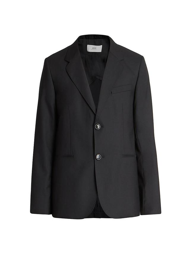 Mens Two-Button Wool Jacket Product Image