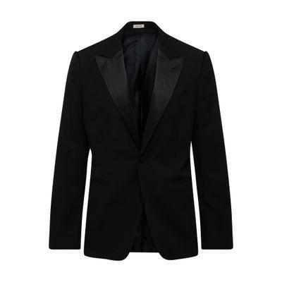 Large Lapels Tailored Jacket In Black Product Image